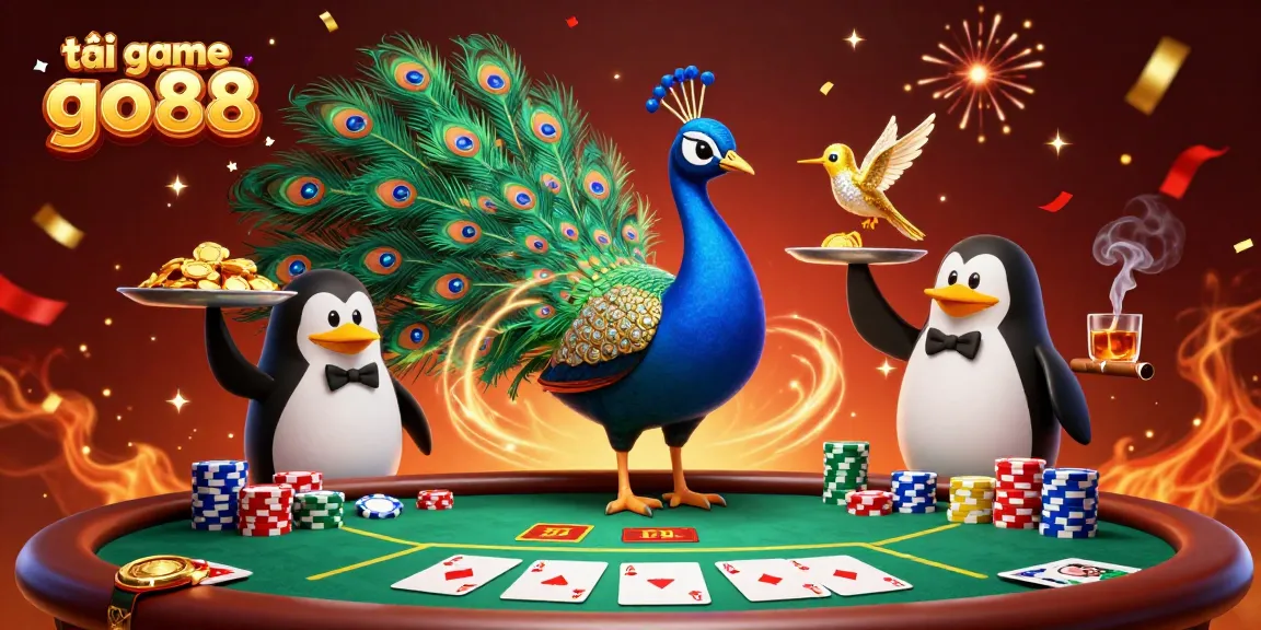 Experience exciting gaming action with tải game go88, showcasing vibrant characters and dynamic gambling elements.