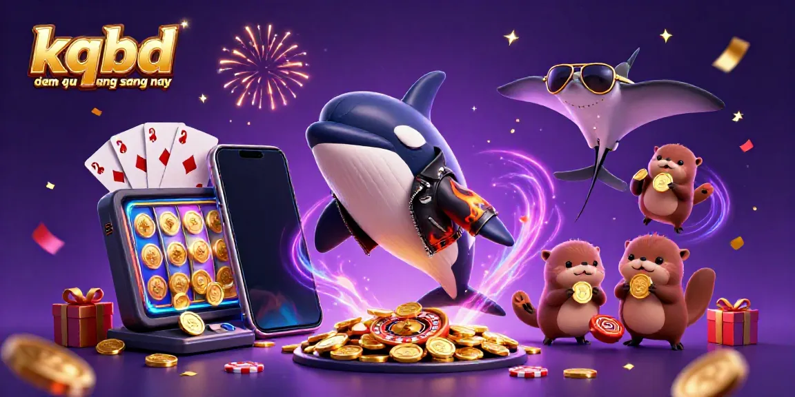 Experience the thrill of gambling action with kqbd dem qua rang sang nay featuring characters and casino elements.